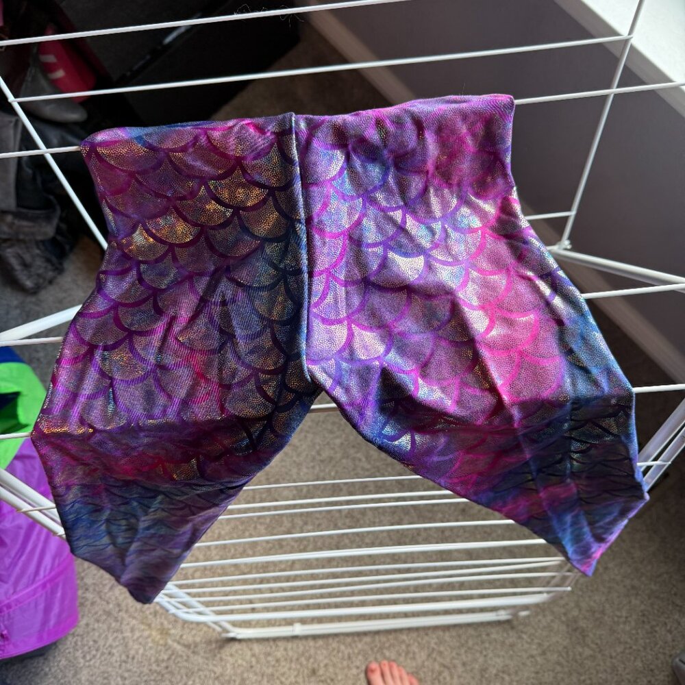 Mermaid Tie dye Leggings Blackmilk - Picture 2 of 3